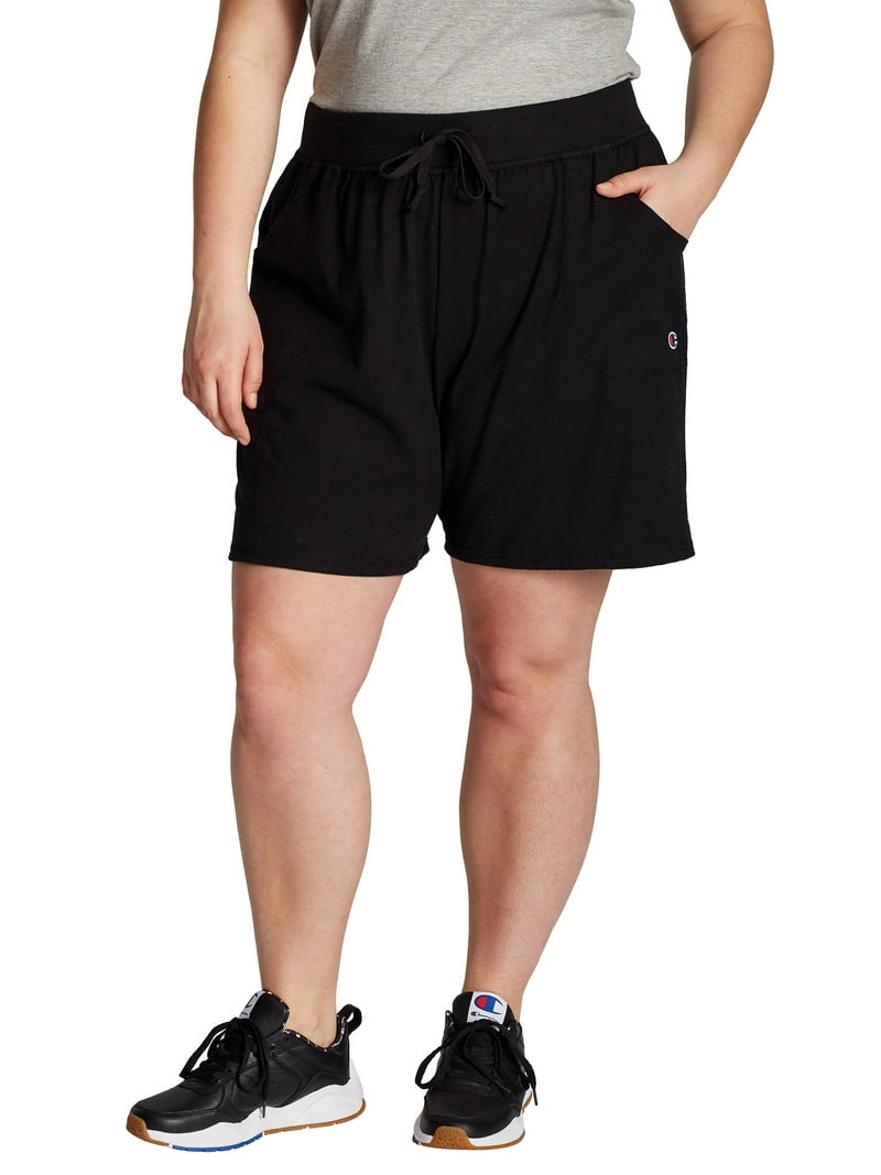 Champion Women's Plus Size French Terry Lounge Bermuda Shorts