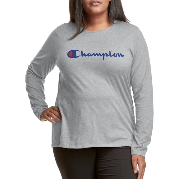 Champion Women's Plus Size Graphic Long Sleeve T-Shirt