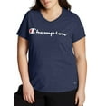 thumbnail image 1 of Champion Women's Plus Size Logo Graphic Short Sleeve V-Neck T-Shirt, 1 of 5