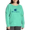 thumbnail image 1 of Champion Women's Plus Size Powerblend Graphic Crewneck Sweatshirt, 1 of 5