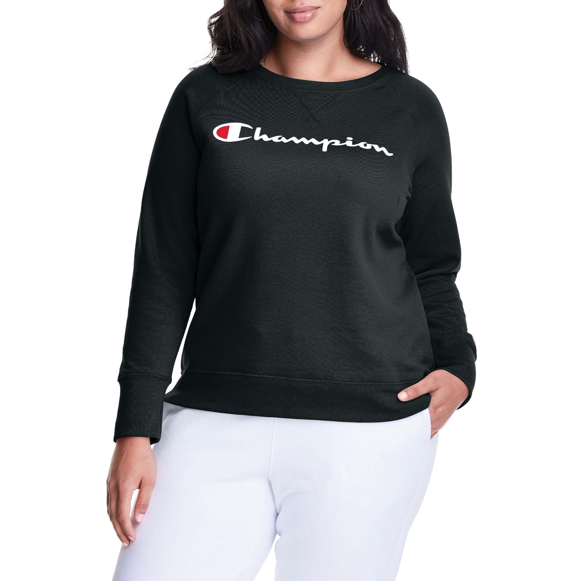 Landbrug Forkorte Centralisere Champion Women's Plus Size Powerblend Graphic Crewneck Sweatshirt -  Walmart.com