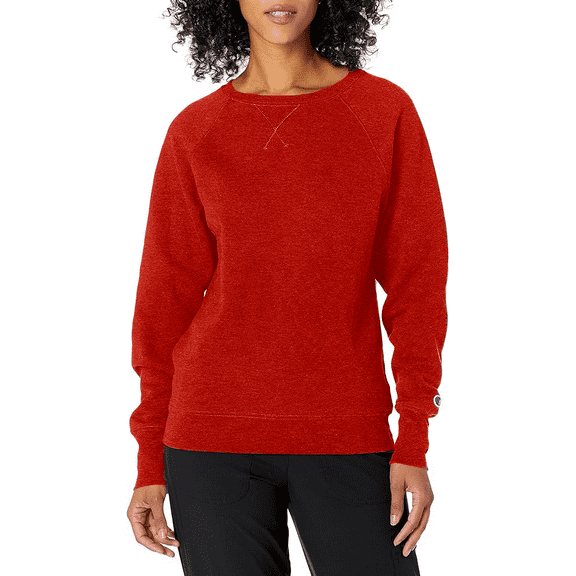 Champion Women's Powerblend Crew, Granite Heather, Medium