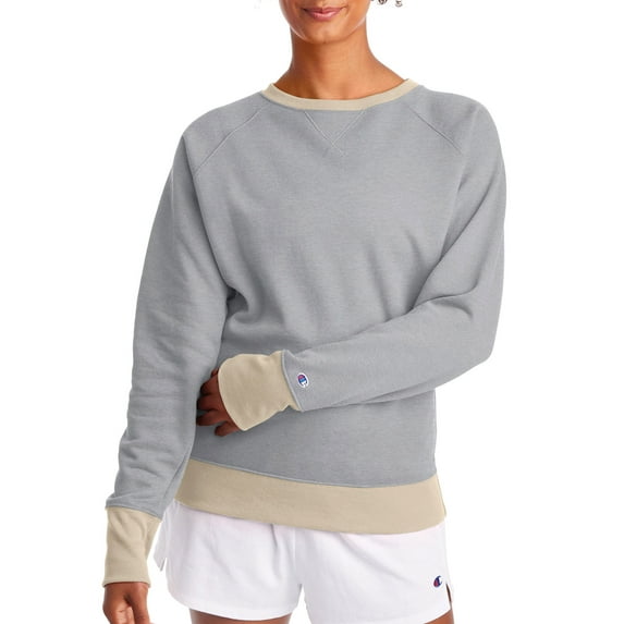 Champion Women's Powerblend Fleece Boyfriend Crew Neck Sweatshirt