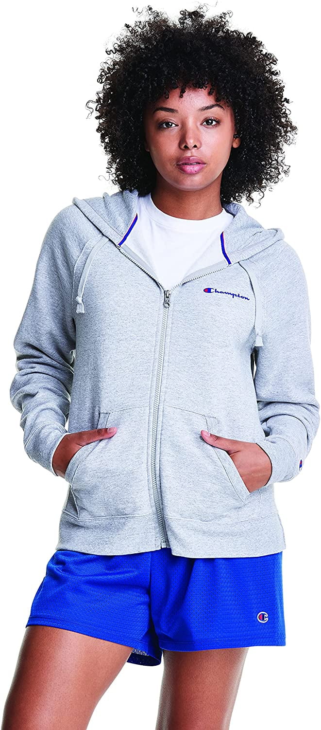 Champion Women s Powerblend Full Zip Hoodie Walmart