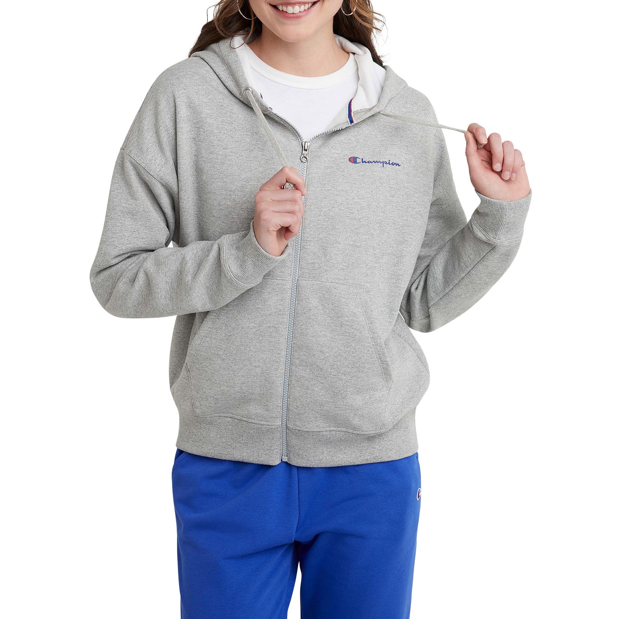 Champion Women's Powerblend Full Zip Hoodie - Walmart.com
