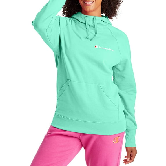 Champion Women's Powerblend Left Chest Script Hoodie