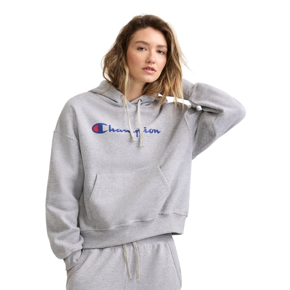 Champion Women’s Powerblend Relaxed Hoodie, Loose Fit, Midweight Fleece, Sizes S-XL