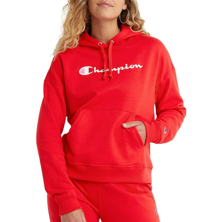 Champion Women s Powerblend Relaxed Hoodie Walmart
