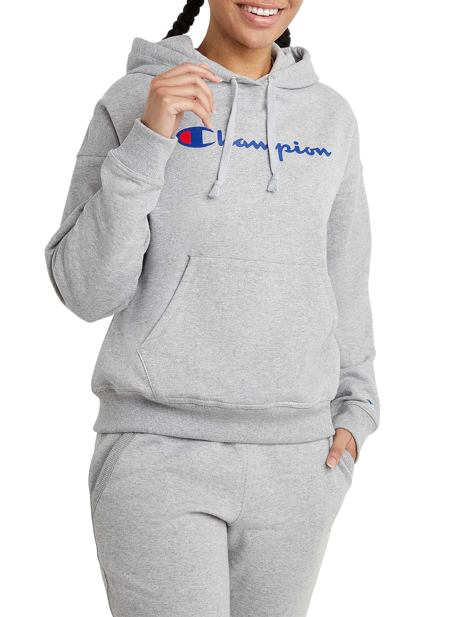 Champion Women's Powerblend Relaxed Hoodie - Walmart.com