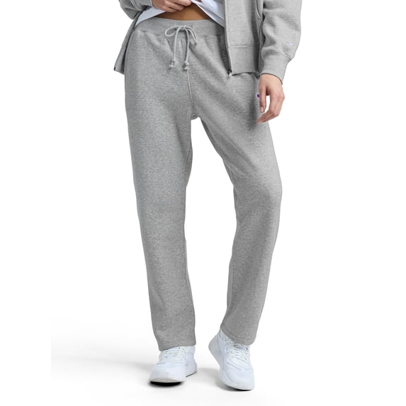 Champion Women’s Powerblend Straight Hem Sweatpants, Slim Fit, Midweight Fleece, Sizes XS-XXL