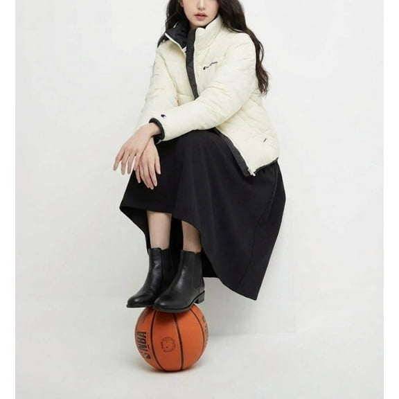 Champion Women's Puffer Jacket Natural J4669 586UHA NTC