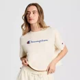 thumbnail image 1 of Champion Women's Short Sleeve T-Shirt - Cream, 1 of 5