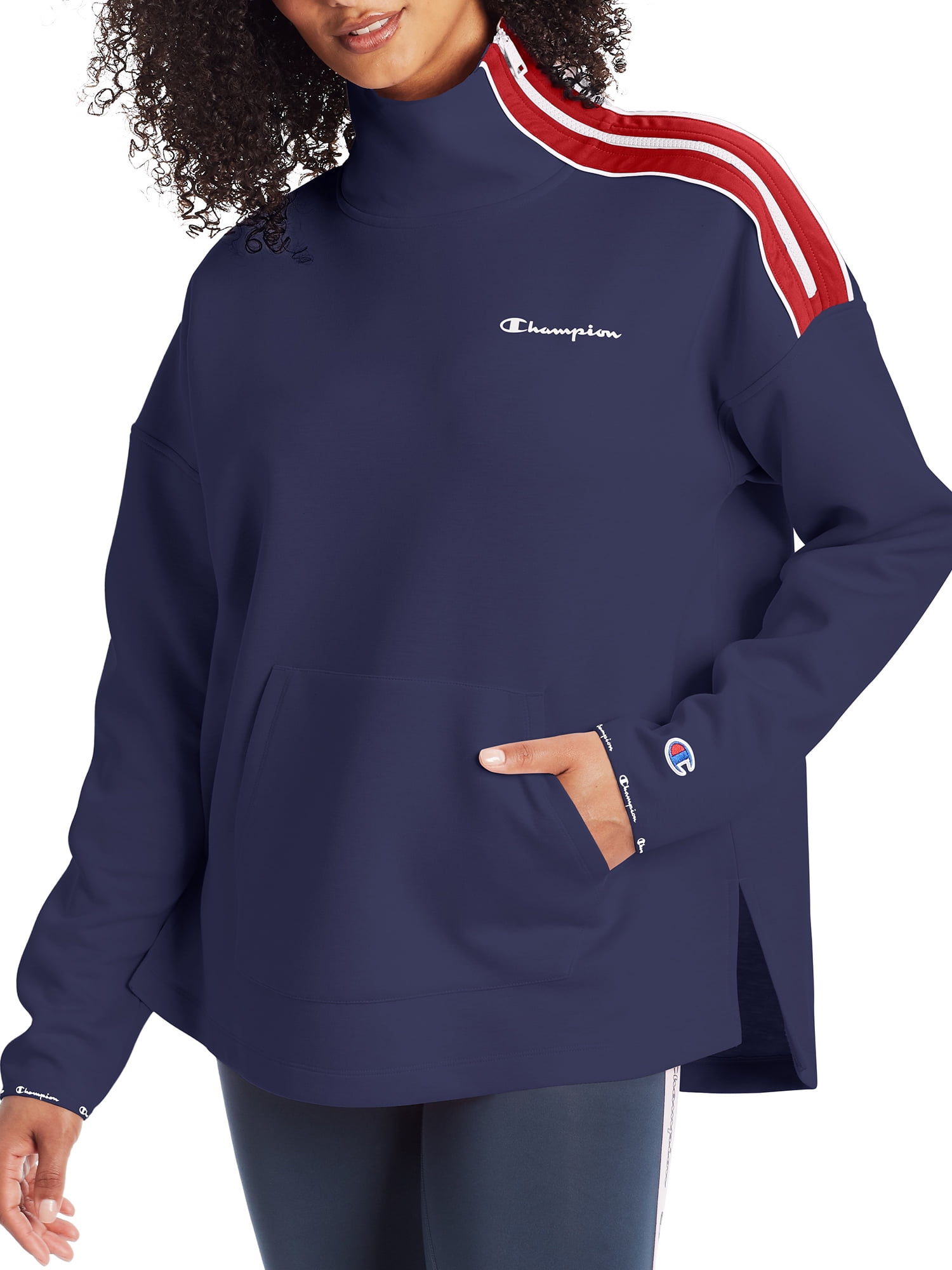 Champion Women's Sport Mock Neck Pullover - Walmart.com