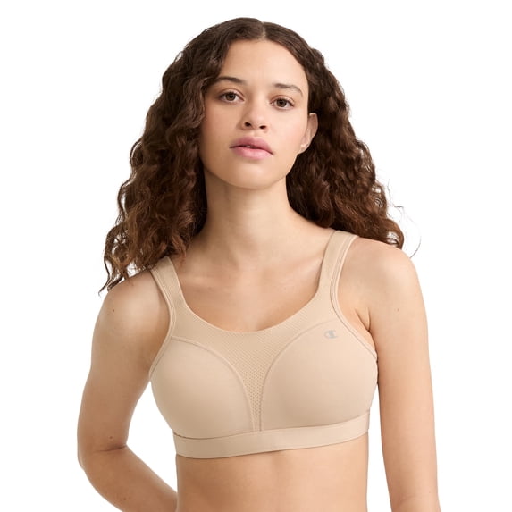 Champion Women's Sports Bra, High-Impact, Maximum Support, Breathable, Moisture-Wicking Fabric