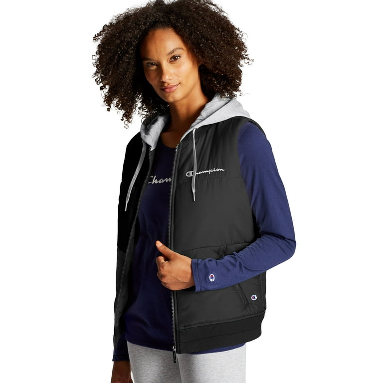 Champion stadium puffer vest deals