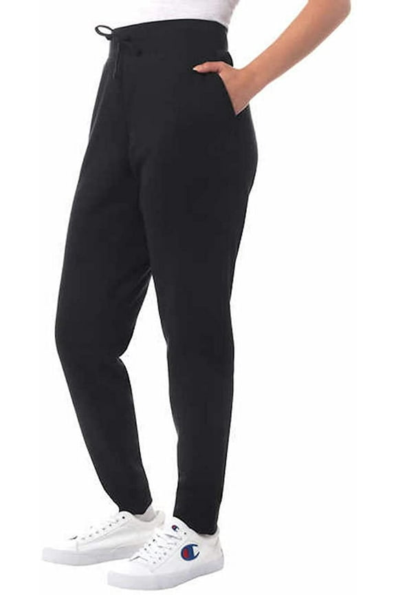 Women's Sueded Fleece Jogger Pants Athletic (Small, Black)