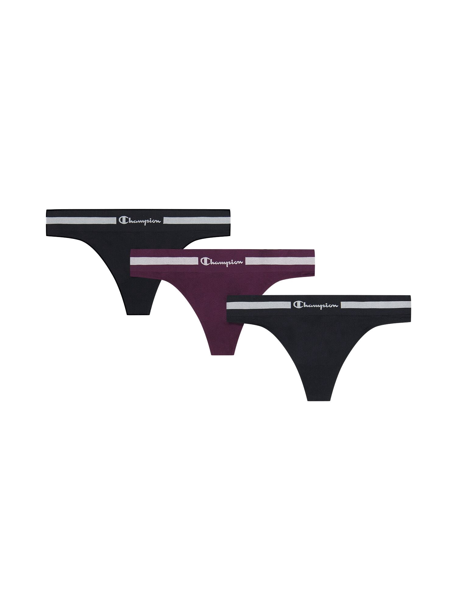 Champion Women's Thong Pack Underwear, 3 pack, Sizes S - XXL