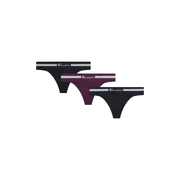 Champion Women's Thong Pack Underwear, 3 pack, Sizes S - XXL