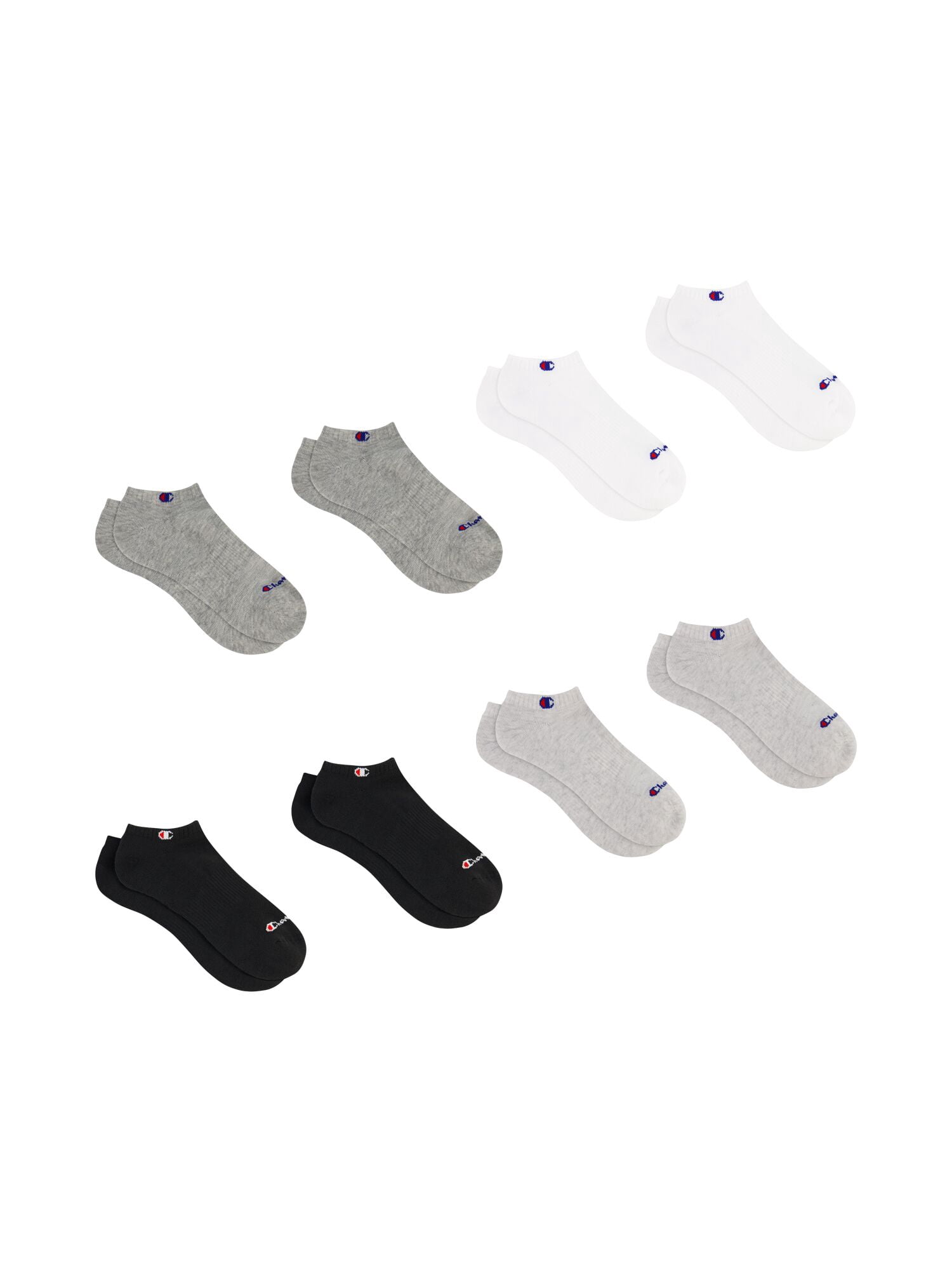 Champion Women’s Wear 360 No Show Cushioned Socks, 8 Pack, Sizes 4-10