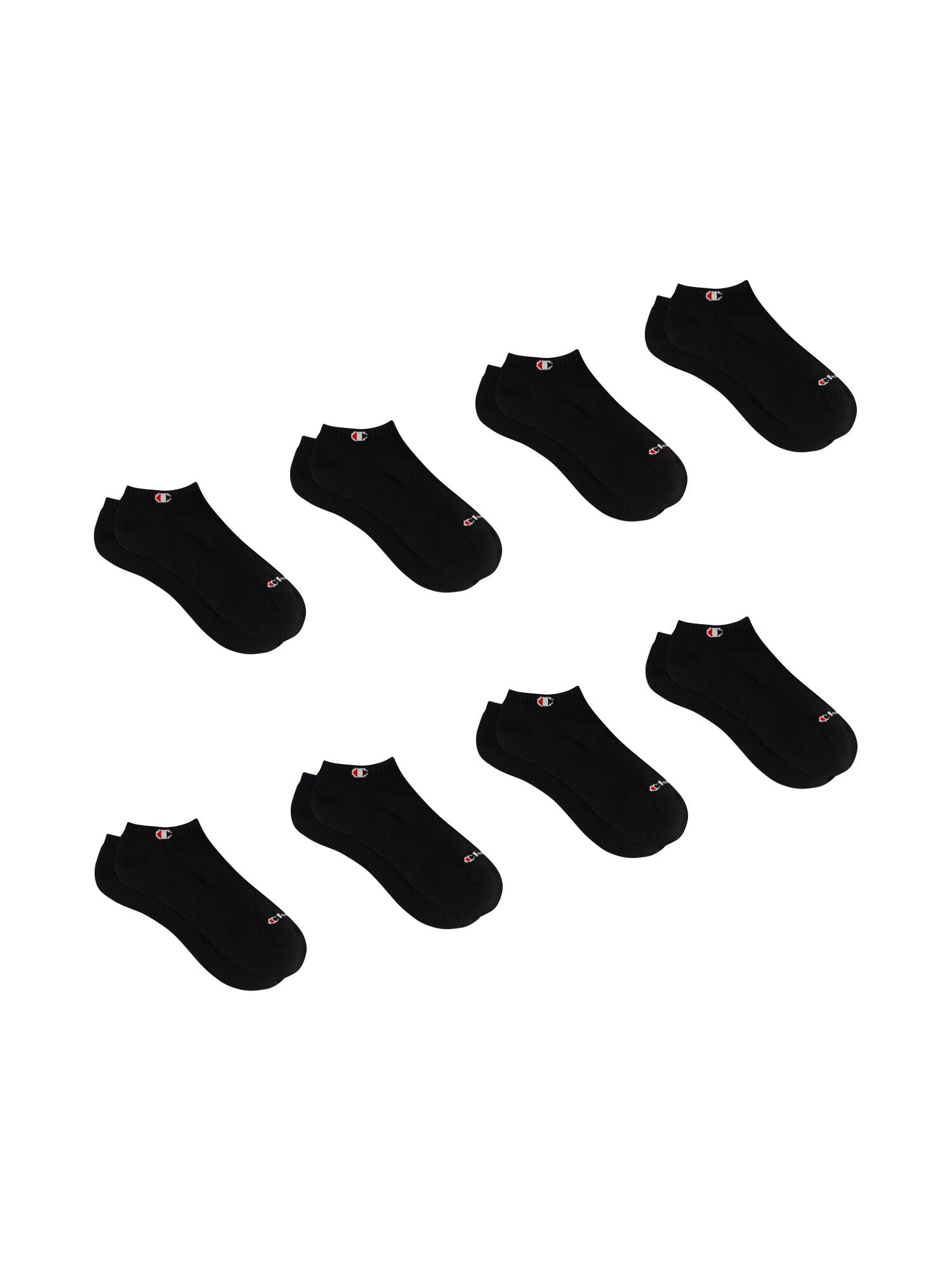 Champion Women’s Wear 360 No Show Cushioned Socks, 8 Pack, Sizes 4-10