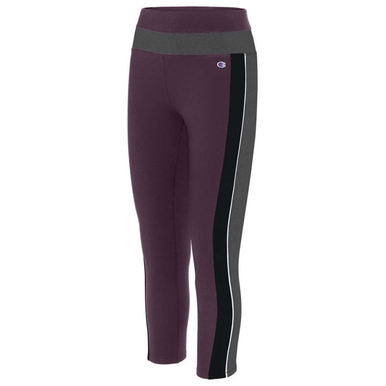 Champion Womens Authentic Double Dry Ankle Leggings, Dark Berry, X-Small
