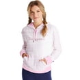 thumbnail image 1 of Champion Womens Campus French Terry Hoodie, XL, Gingham/Ice Cake, 1 of 4