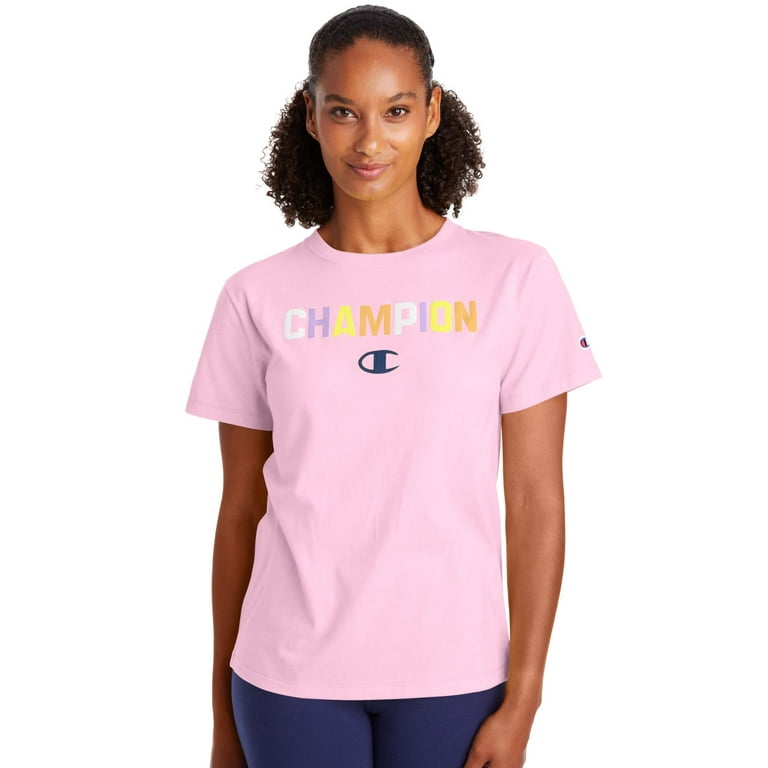 Champion Womens Classic Short Sleeve Tee L Ice Cake Walmart