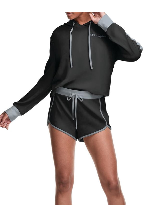 Womens Cropped Hacci Pajama Set Style-CSLCHS