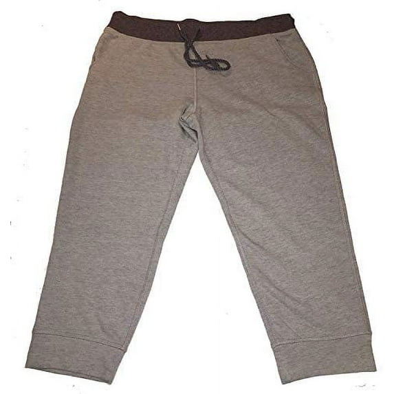 Champion Womens' French Terry Capri (XX-Larage, Gray Heather)