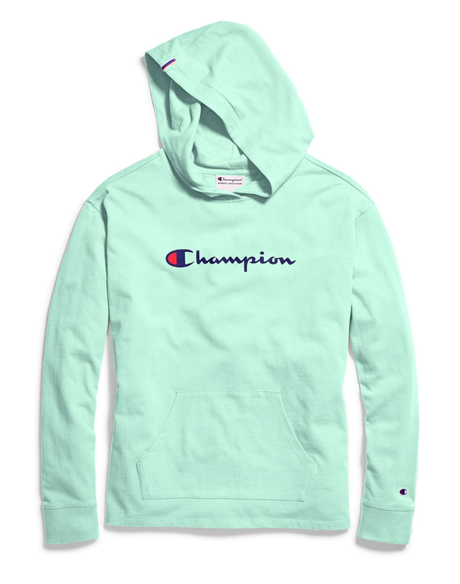 Mint blue cheap champion hoodie