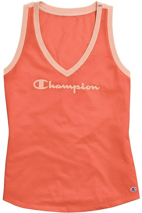 Women's Heritage Cotton V-Neck Tank Top Blue Size X-Small