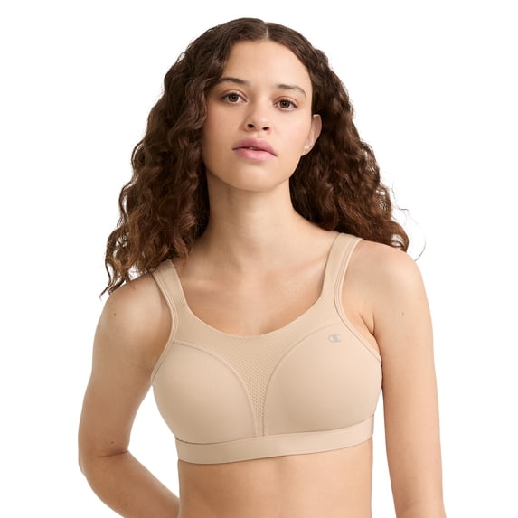 Champion Women's Sports Bra, High-Impact, Maximum Support, Breathable, Moisture-Wicking Fabric