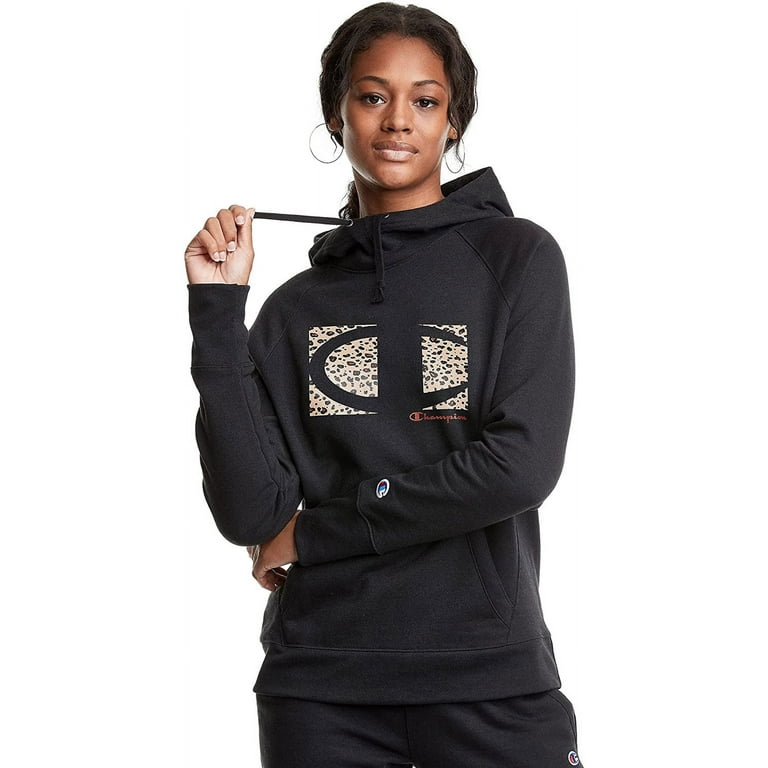 Cheetah print champion hoodie best sale