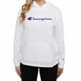 thumbnail image 1 of Champion Womens Logo Jersey Hoodie Pullover,White,XX-Large, 1 of 5