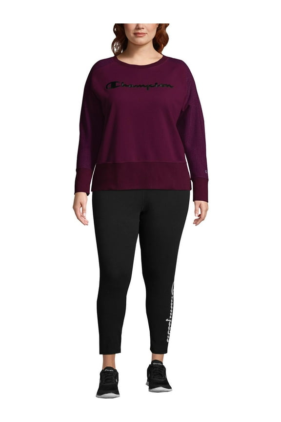 Womens Plus Activewear Fitness Sweatshirt