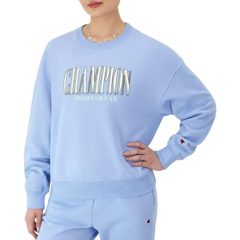 Champion Womens Plus Gym Fitness Sweatshirt GF535586AZC Pewter