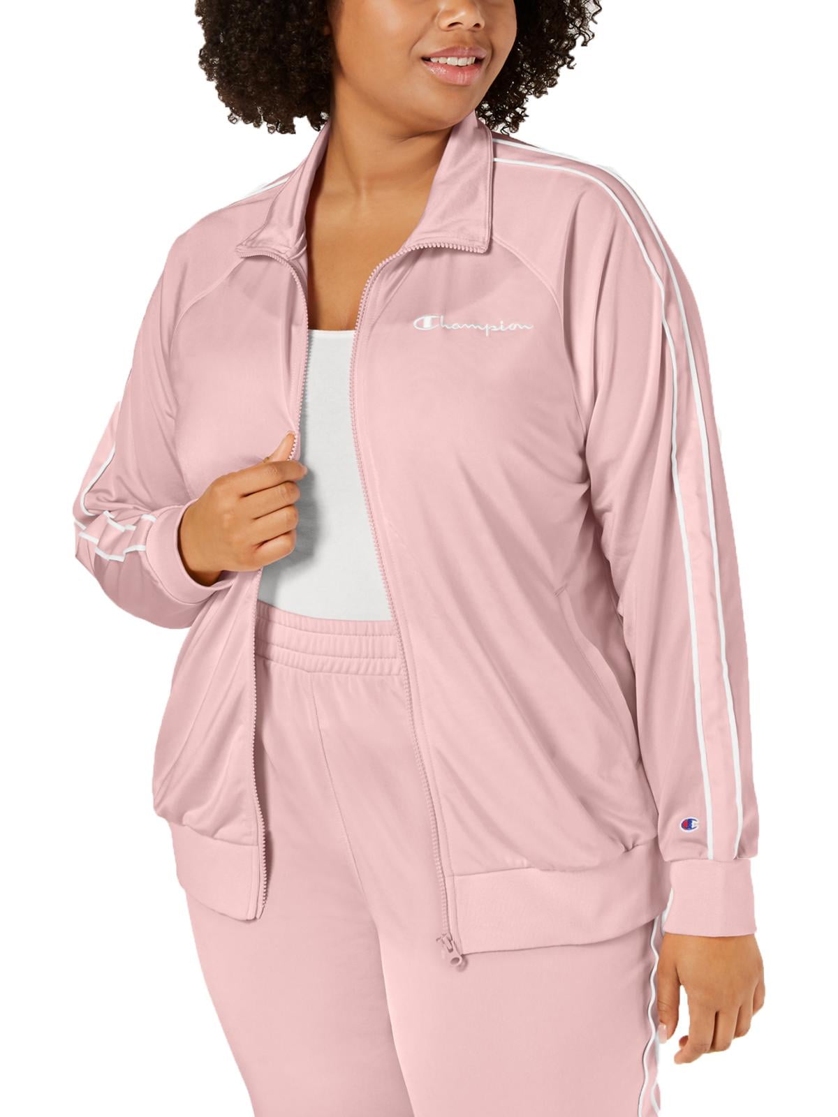 Champion pink track jacket sale