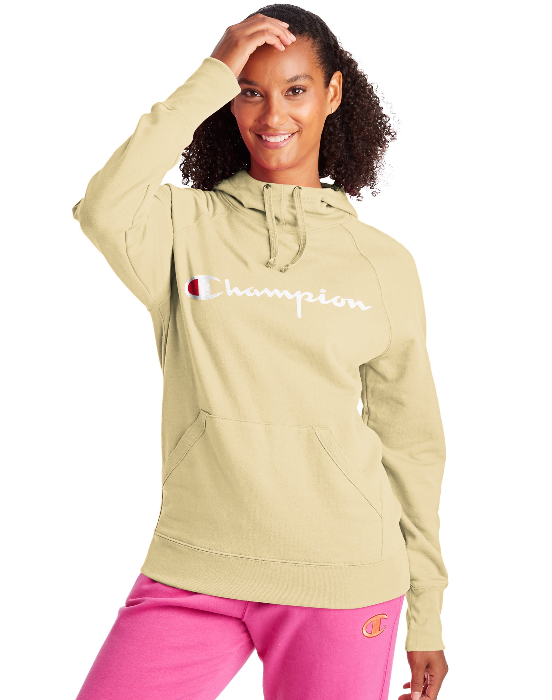 Champion yellow hoodie women's cheap