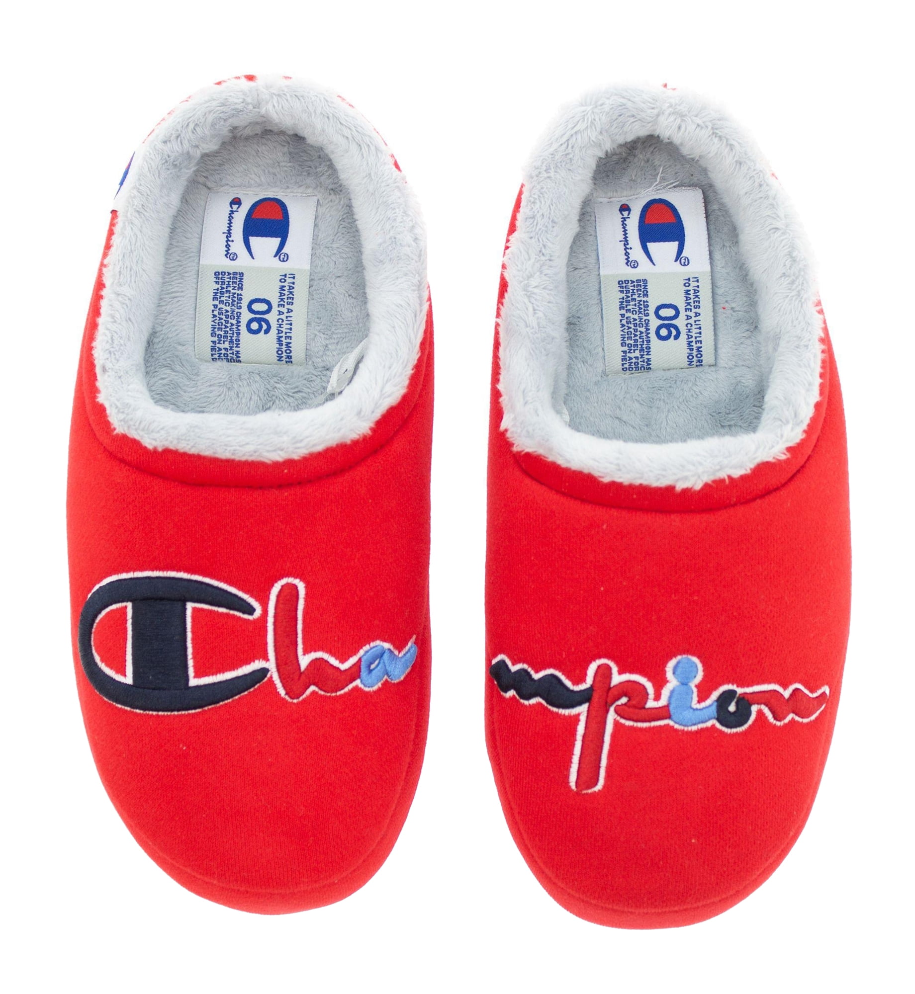 Champion slippers red top