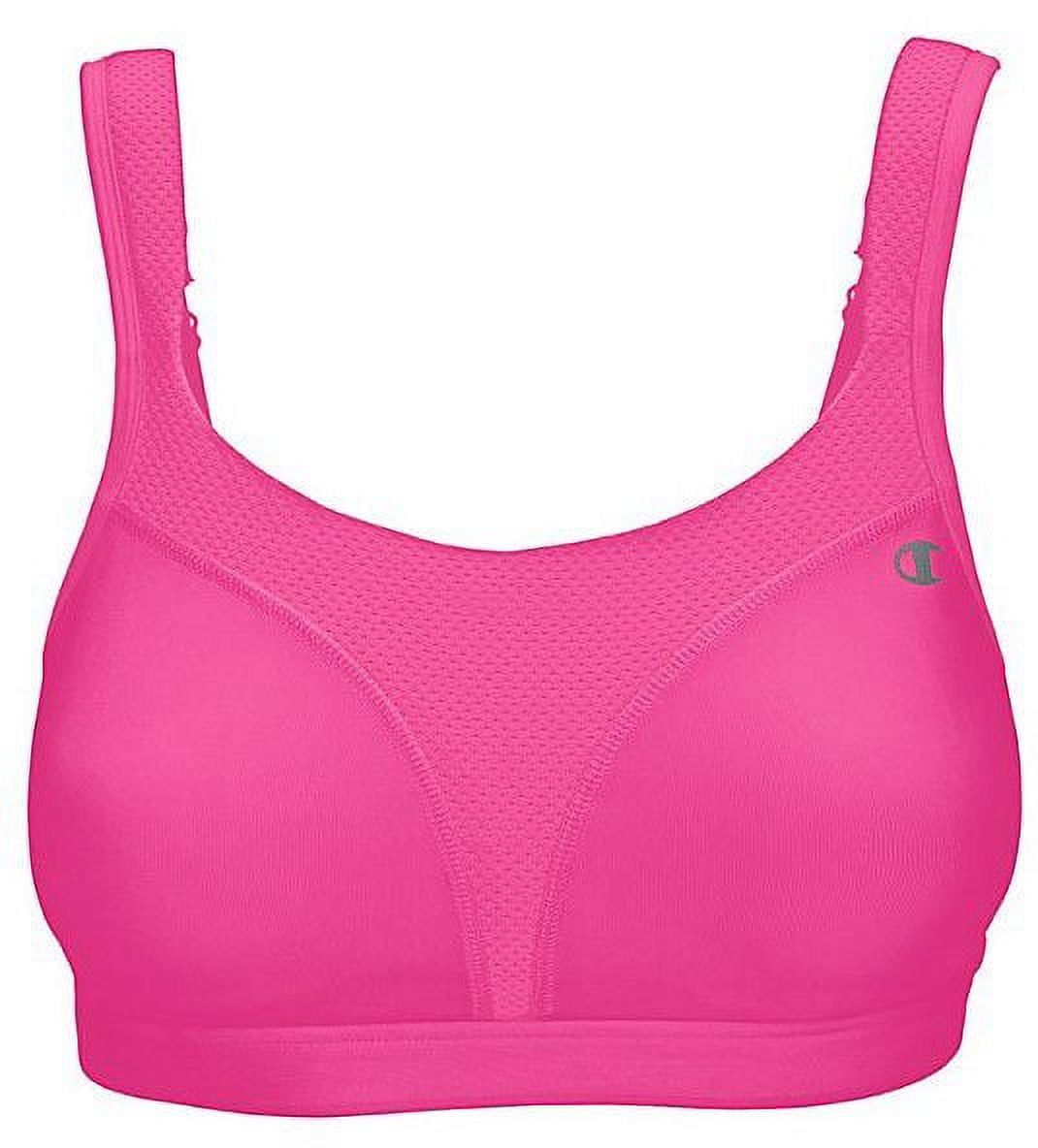 Champion Womens Spot Comfort Sports Bra, 38DDD, Wildberry