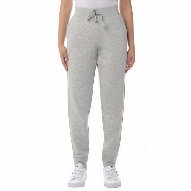 Champion Womens Sueded Fleece Jogger Pants,Oxford Heather,Medium