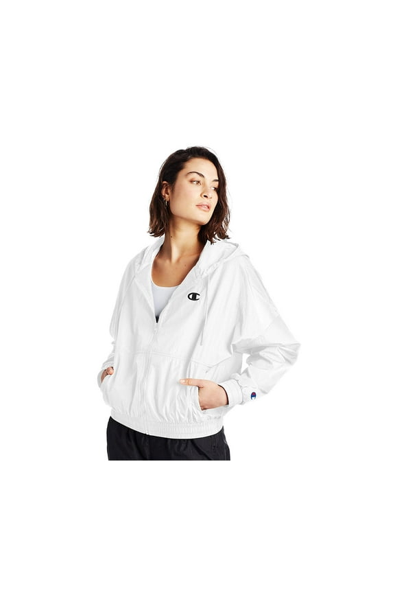 Woven Fz Hood Womens Jackets Size Xs, Color: White/Black