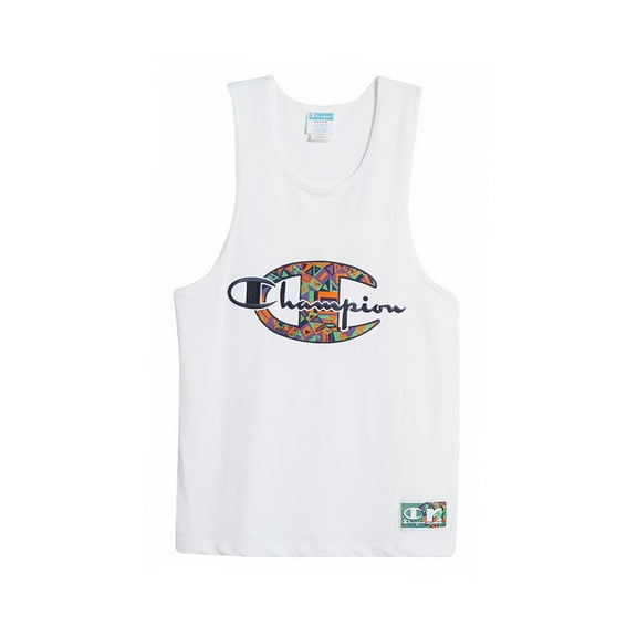 Champion X Mtv Logo Heritage Graphic Tank Mens Active Shirts & Tees Size Xxl, Color: White/Multi