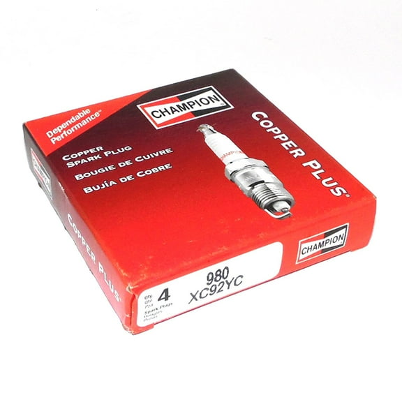 Champion XC92YC Spark Plugs, Copper Silver Tone, 4 ct
