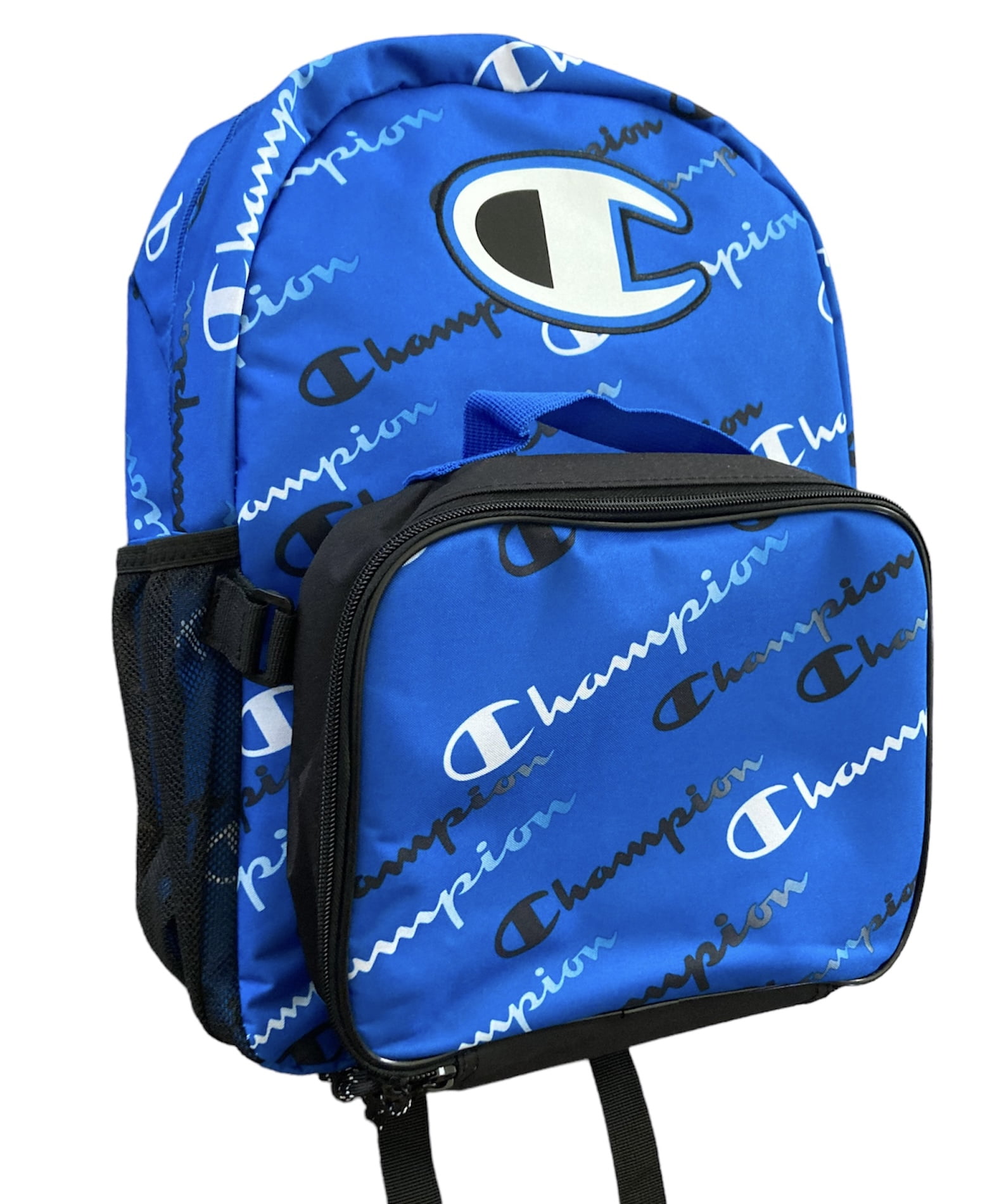 Champion Youth Backpack and Lunchbox Combo Blue All Over Print CHY1018-421 One Size