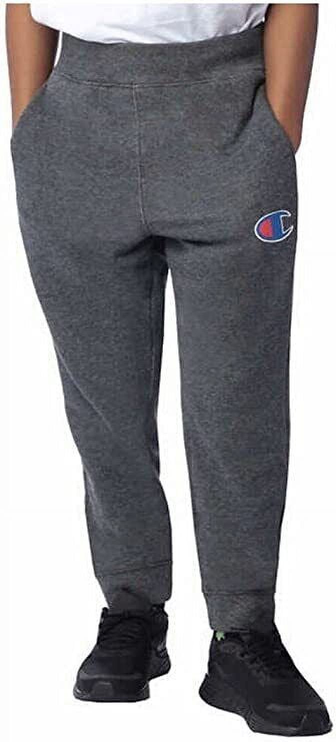 Champion Boy's Sweatpants Jogging Joggers (Granite Heather, Large