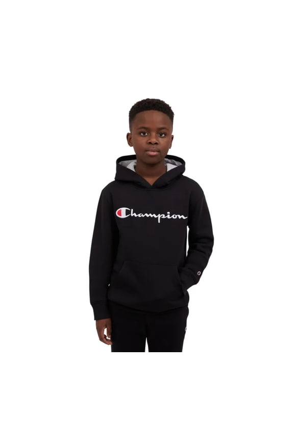 Youth Pullover Hoodie Comfortable Kids Sweatshirt - Black - Size Small (7/8)