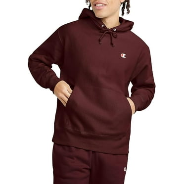 ChampionMens Reverse Weave Pullover Hooded Sweatshirt BURG-S