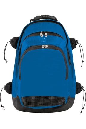 600 Denier® Deluxe All Purpose 2 Compartment Backpack with Outer Pockets - Adjustable Straps & Carry Handle - 20"L x 13"W x 10"H - Blue