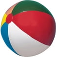 thumbnail image 1 of Champion Sports Beach Ball Inflatable for Pools, Beaches - Water Games for Summer - 48 Inches - Rainbow Multicolor, 1 of 5